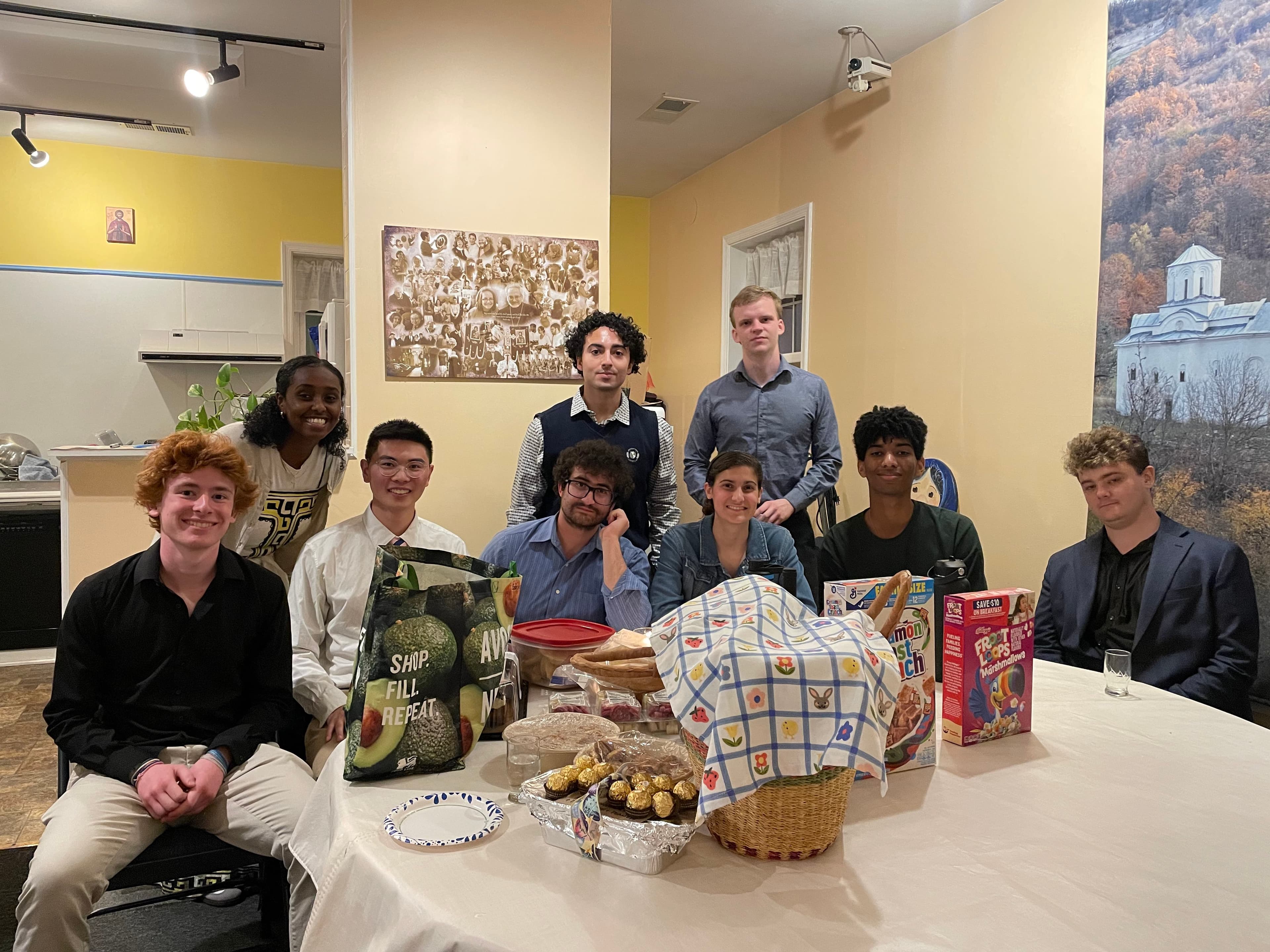 Pascha celebration with OCF students